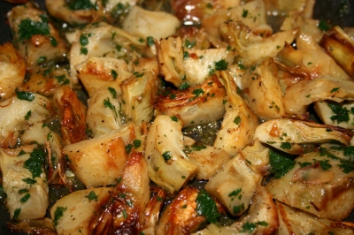 Fusilli Pasta with Artichokes