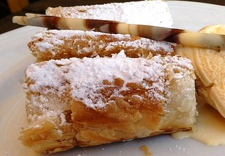 Strudelteig-Restlsnacks, süß