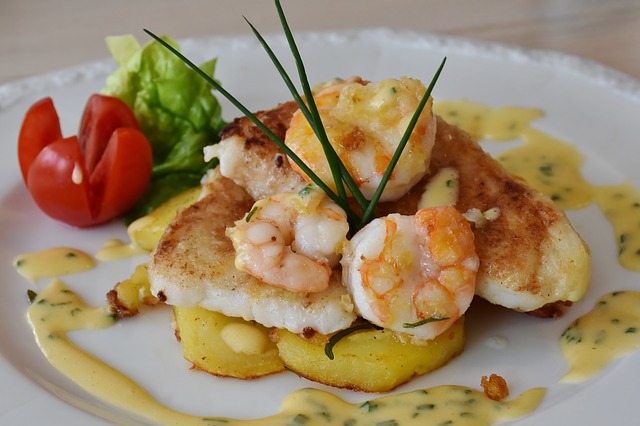 Schollenfilets mit Scampi-Mayonnaise