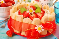 Erdbeercharlotte