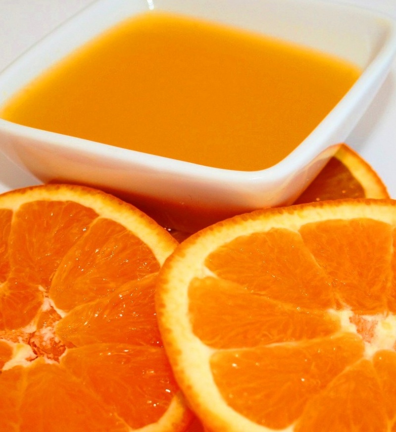 Orangenglasur