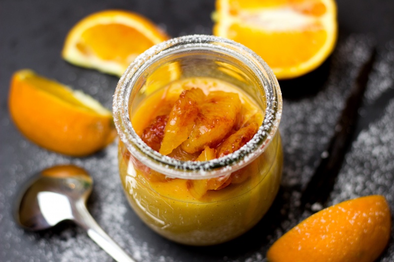 Orangen Pudding