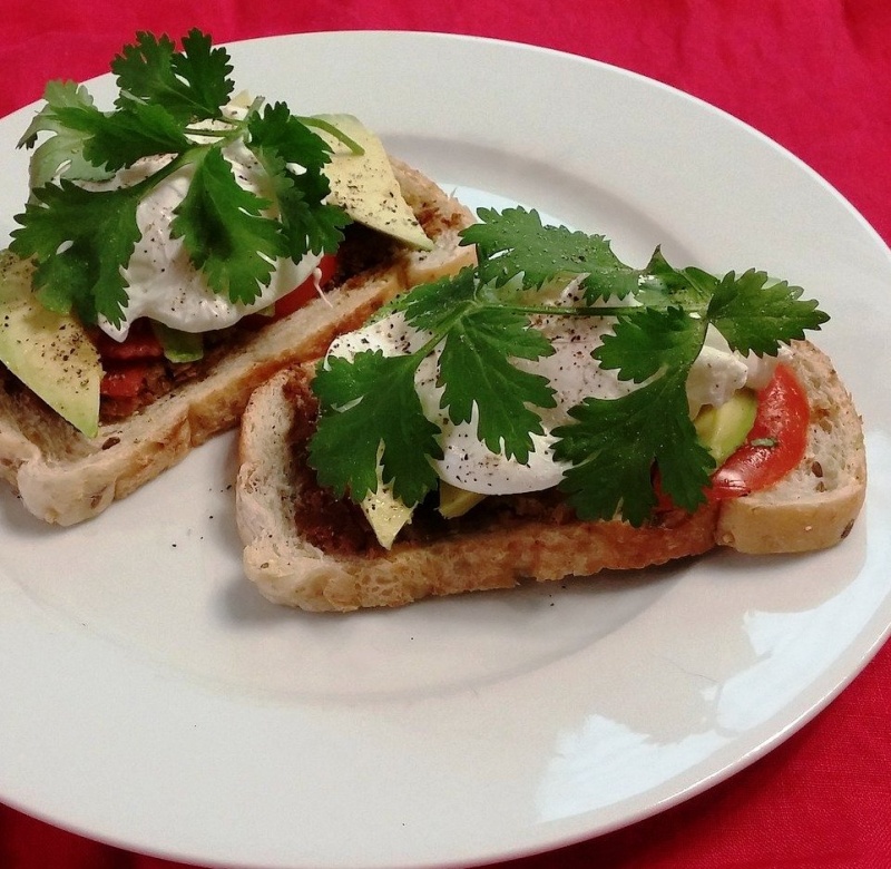 Apfel-Camembert Toast